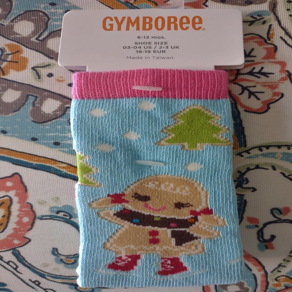 Gymboree Baby Gingerbread Girls Holiday Knee Hi Soaks size 6-12 Months NWT